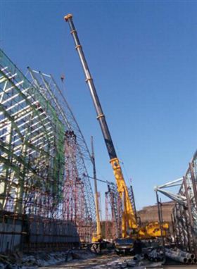 MK网QAY500A全地面起重机献力世界园艺博览会