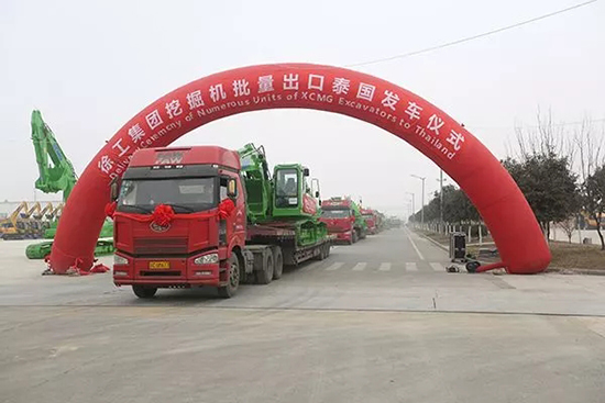 MK网挖掘机批量出口