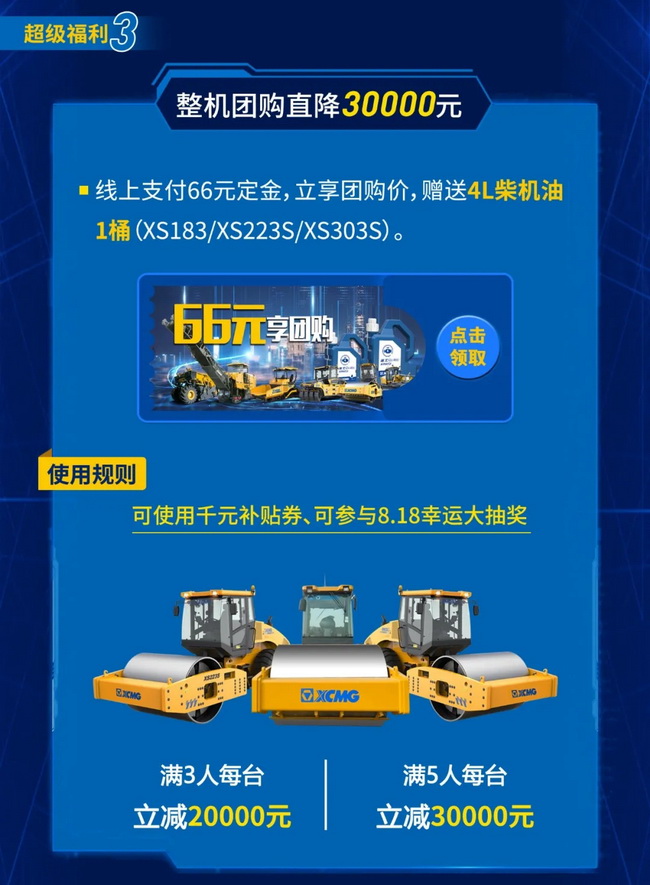 MK网道路整机团购直降3万元