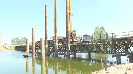 MK网起重机助力江苏盐城204国道响水绕城段改扩建工程建设