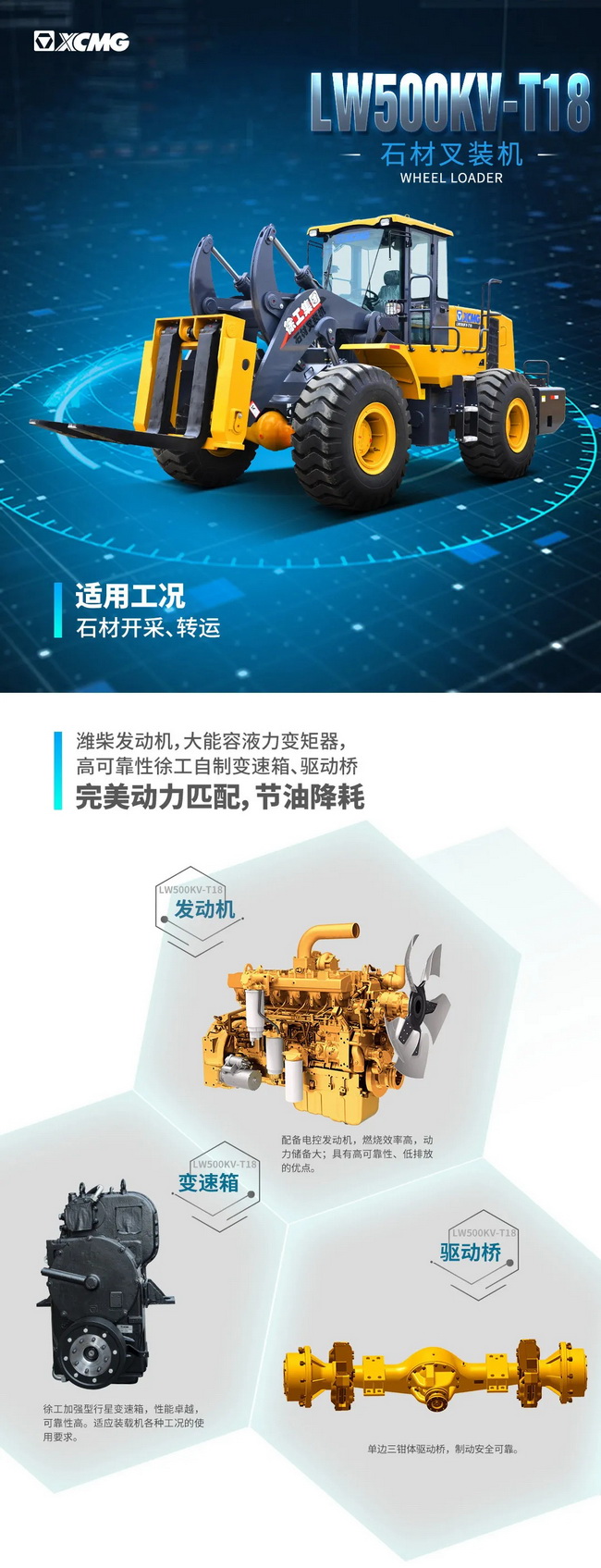 MK网LW500KV-T18石材叉装机