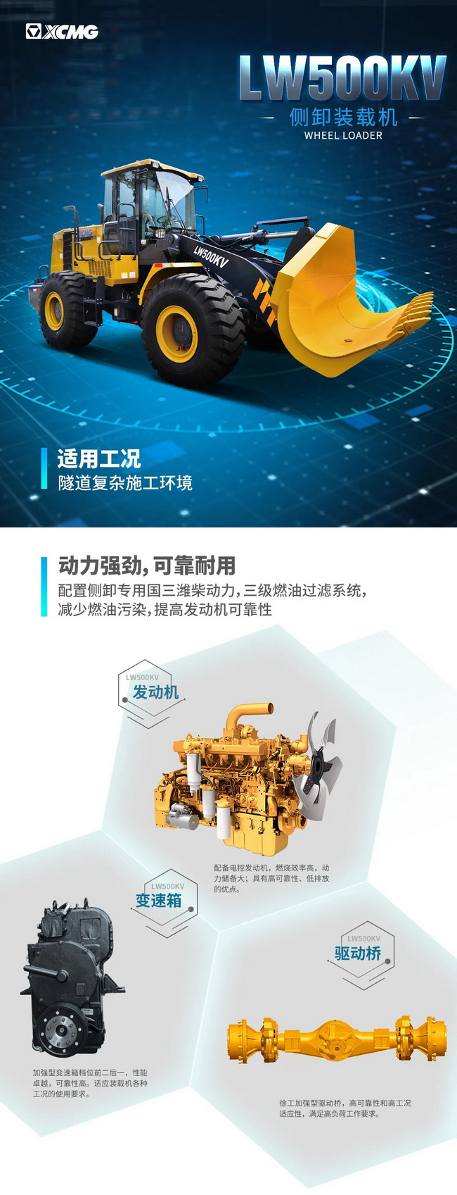 MK网LW500KV侧卸装载机