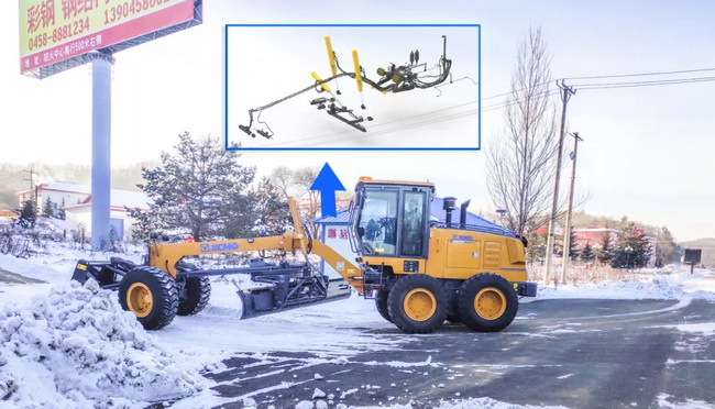 MK网平地机多种配置的除雪辅具