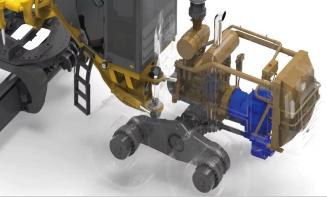 MK网五系列平地机采用发动机变功率控制技术