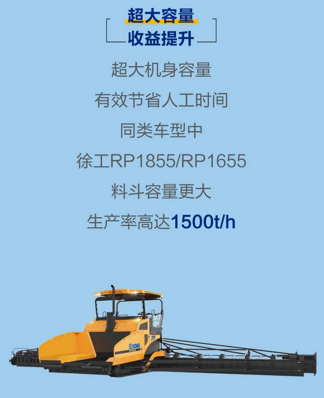 MK网超大型摊铺机超大容量收益提升 MK网超大型摊铺机超大容量收益提升