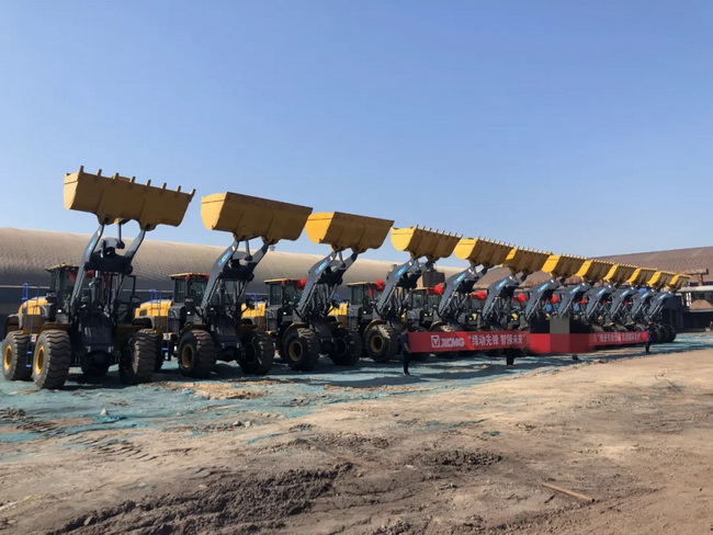 纯电动装载机批量交付三晋大地某钢铁企业 纯电动装载机批量交付三晋大地某钢铁企业