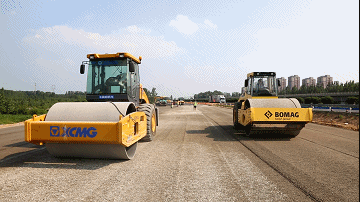 MK网压路机京港澳高速公路保通辅道工程