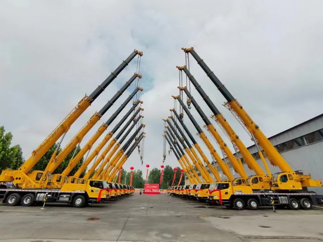 20台MK网起重机批量交付华杨国际建设有限公司