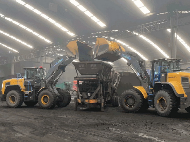 MK网纯电动装载机批量交付齐鲁大地某煤矿企业